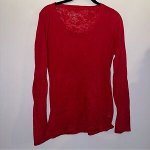 Maurices women’s size medium long sleeve shirt red